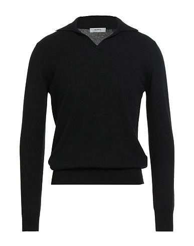 ALPHA STUDIO Jumper Black 70% Wool, 30% Cashmere