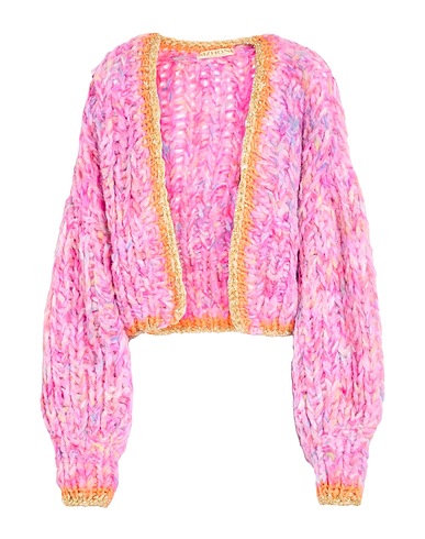 NIZHONI Cardigan Fuchsia 74% Alpaca wool, 22% Wool, 4% Polyamide