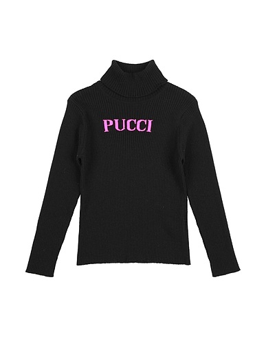 PUCCI Polo neck Black 90% Wool, 10% Cashmere