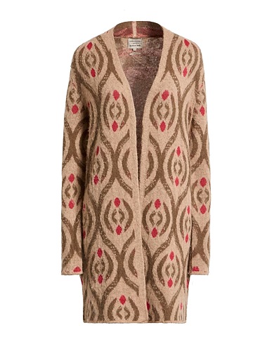 ALESSIA SANTI Cardigan Beige 35% Alpaca wool, 34% Polyamide, 13% Other Fibres, 9% Wool, 9% Acrylic