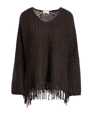 SUFÉ  Firenze Pullover Verde scuro 40% Acrilico, 30% Poliammide, 25% Lana mohair, 5% Lana