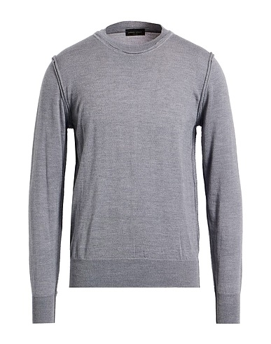 ROBERTO COLLINA Sweater Grey 100% Merino Wool