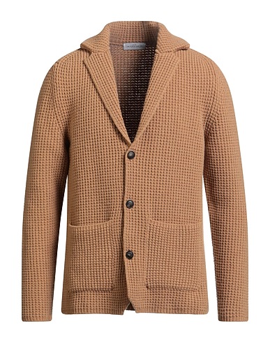 JEORDIE'S Cardigan Camel 100% Merino Wool