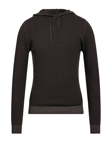 JEORDIE'S Jumper Dark brown 100% Merino Wool