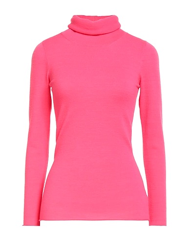 BASE MILANO Polo neck Pink 87% Wool, 13% Polyester