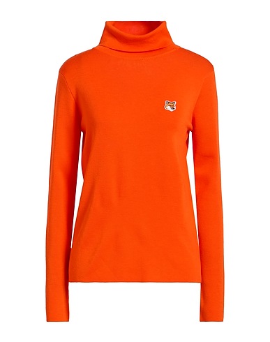 MAISON KITSUNÉ Polo neck Orange 100% Wool