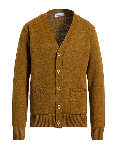 EREDI DEL DUCA Cardigan Khaki 57% Acrylic, 29% Polyamide, 7% Viscose, 7% Wool