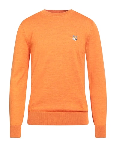 MAISON KITSUNÉ Jumper Orange 100% Wool