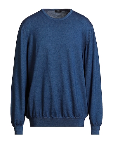 BARBA Napoli Jumper Navy blue 100% Virgin Wool