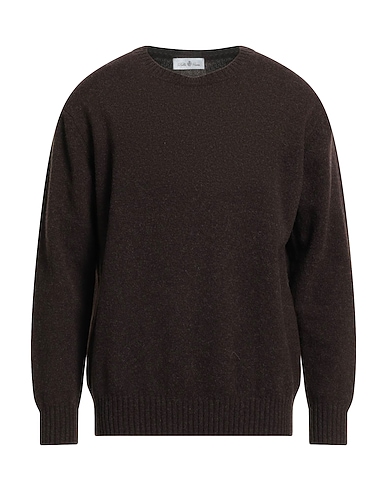 DELLA CIANA Sweater Dark brown 100% Merino Wool