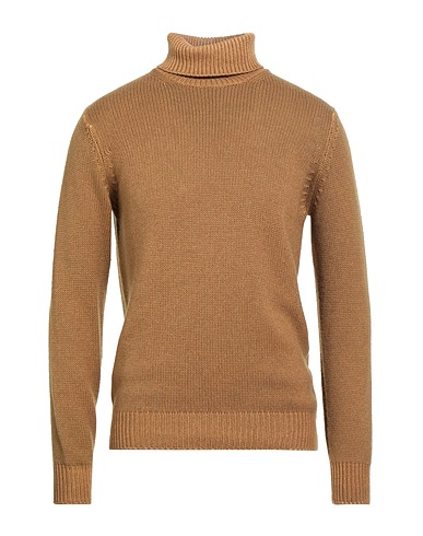 FILIPPO DE LAURENTIIS Rollkragenpullover Kamel 75% Merinowolle, 15% Seide, 10% Kaschmir