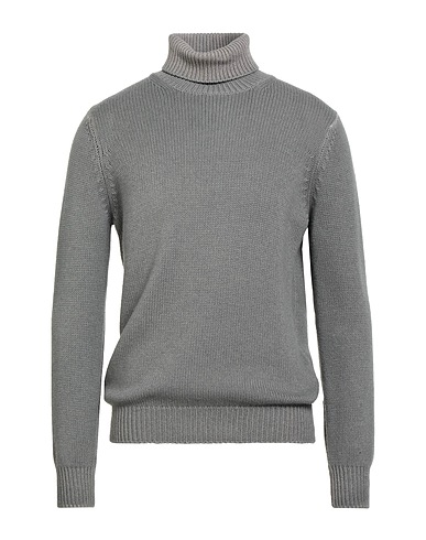 FILIPPO DE LAURENTIIS Polo neck Grey 75% Merino Wool, 15% Silk, 10% Cashmere