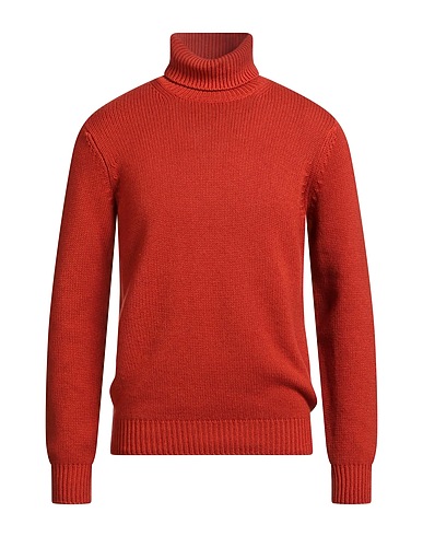 FILIPPO DE LAURENTIIS Turtleneck Brick 75% Merino Wool, 15% Silk, 10% Cashmere