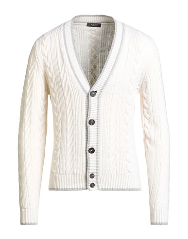 PESERICO Strickjacke Cremeweiß 90% Merinowolle, 10% Kaschmir