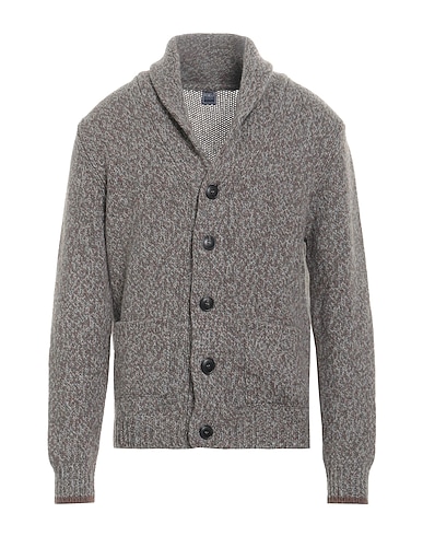 FEDELI Cardigan Brown 50% Alpaca wool, 50% Virgin Wool