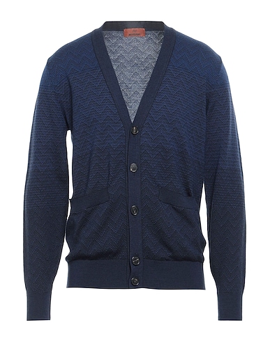MISSONI Cardigan Navy 50% Cotton, 50% Wool