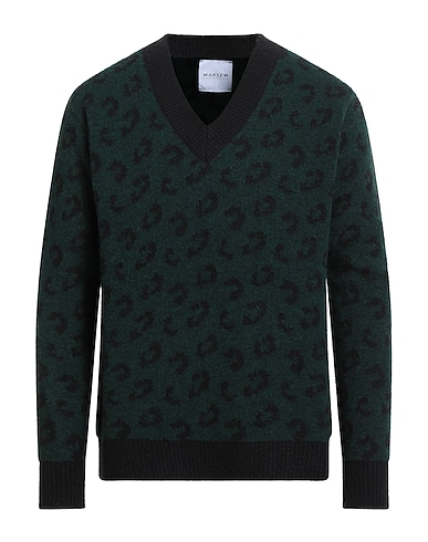 MARSĒM Sweater Dark green 50% Polyacrylic, 25% Polyamide, 10% Viscose, 10% Wool, 5% Elastane