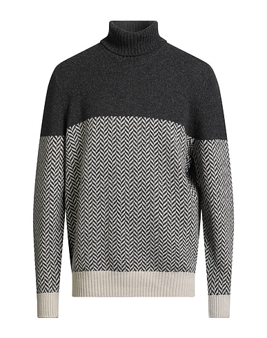 GRAN SASSO Polo neck Charcoal 100% Virgin Wool