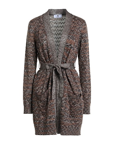 M MISSONI Strickjacke Braun 53% Baumwolle, 29% Wolle, 11% Viskose, 7% Metallfaser