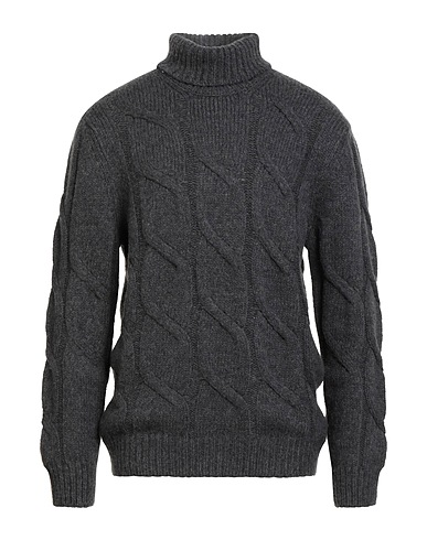 BARBA Napoli Turtleneck Charcoal 70% Virgin Wool, 30% Polyamide