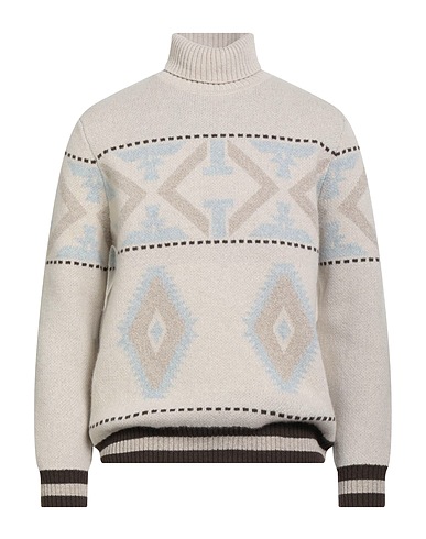 H953 Polo neck Off white 90% Merino Wool, 10% Cashmere