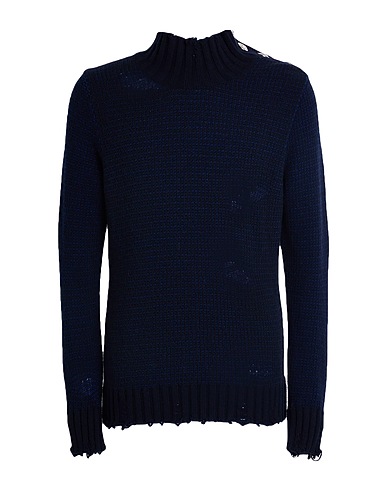 PAOLO RAGAZZINI Polo neck Midnight blue 100% Wool
