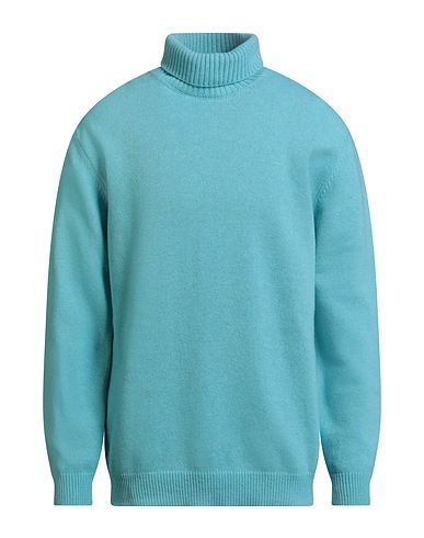 WOOL & CO Turtleneck Turquoise 80% Wool, 20% Polyamide