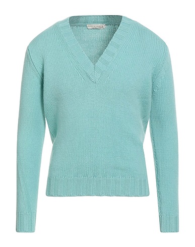 FILIPPO DE LAURENTIIS Jumper Turquoise 90% Super 120s Wool, 10% Cashmere