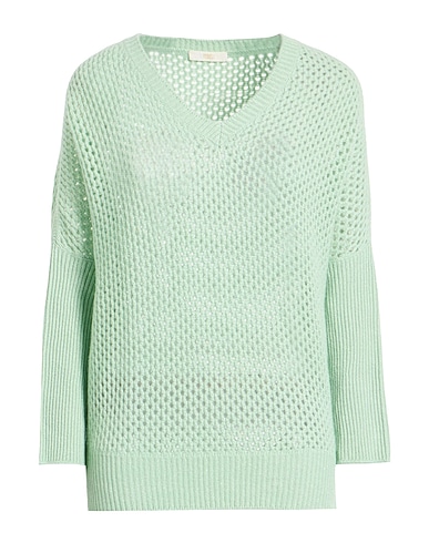 FEDELI Μπλούζα από κασμίρ Ανοιχτό πράσινο 70% Κασμίρι, 30% Λινό