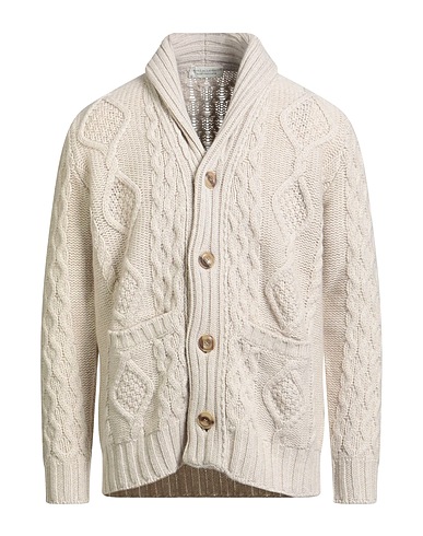 FILIPPO DE LAURENTIIS Cardigan Off white 90% Super 120s Wool, 10% Cashmere