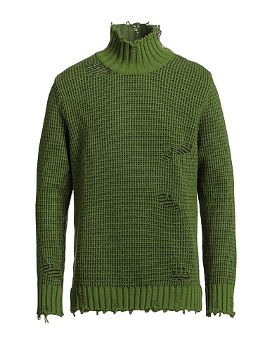 PAOLO RAGAZZINI Turtleneck Military green 100% Wool