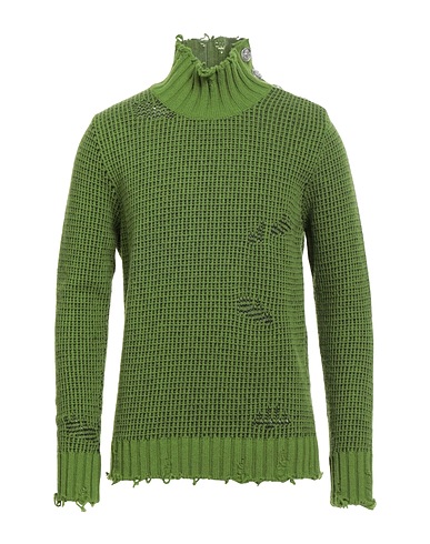 PAOLO RAGAZZINI Polo neck Green 100% Wool