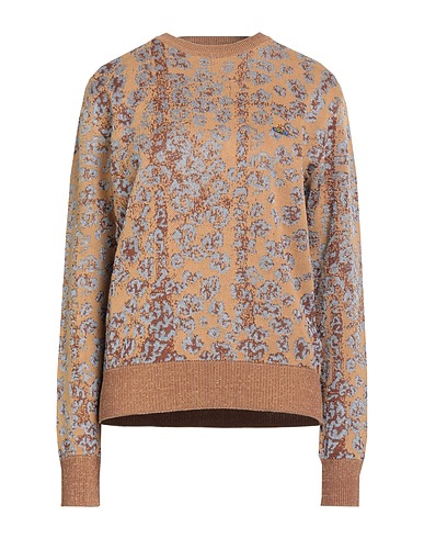 VIVIENNE WESTWOOD Jumper Camel 58% Cotton, 26% Polyester, 16% Viscose