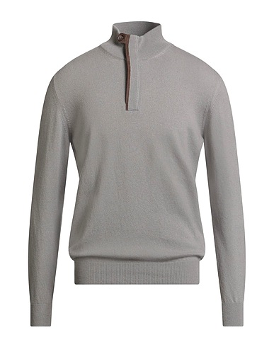 FEDELI Cashmere jumper Taupe 100% Cashmere, Lambskin
