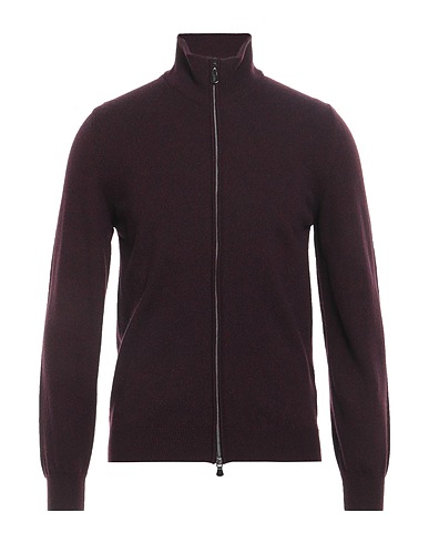 FEDELI Cardigan CASHMERE Burgundy 100% Cashmere