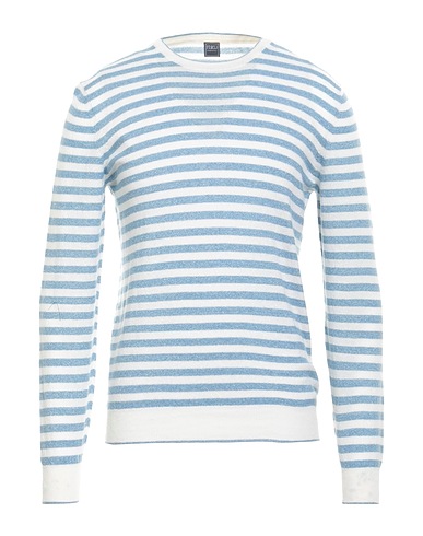 FEDELI Jumper Azure 82% Virgin Wool, 18% Cashmere