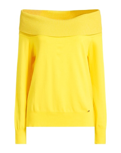 GAUDÌ Jumper JEANS Yellow 70% Viscose, 28% Polyamide, 2% Polyester