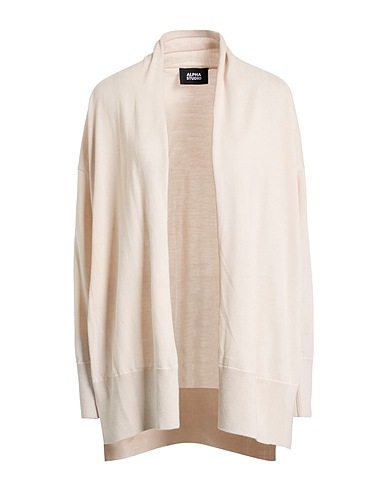 ALPHA STUDIO Cardigan Beige 100% Merino Wool