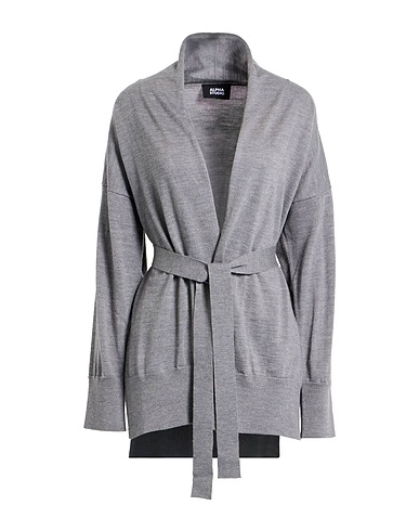 ALPHA STUDIO Cardigan Grigio 100% Lana Merino