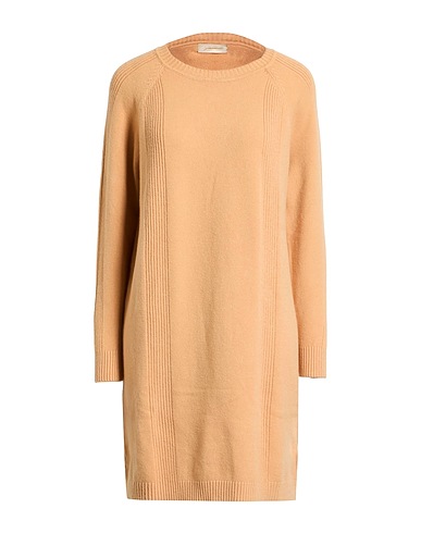 GABARDINE Short dress Sand 56% Viscose, 27% Polyester, 17% Nylon