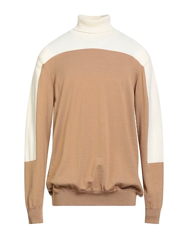 MASQ Polo neck Camel 90% Merino Wool, 10% Wool