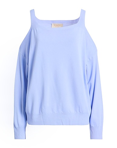 KAOS JEANS Jumper Light blue 63% Viscose, 37% Polyamide