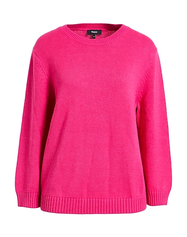 THEORY Pullover Fucsia 85% Cotone, 15% Cachemire