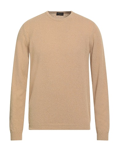 ROBERTO COLLINA Jumper Sand 80% Cotton, 16% Nylon, 4% Elastane