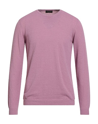 ROBERTO COLLINA Sweater Mauve 80% Cotton, 16% Nylon, 4% Elastane