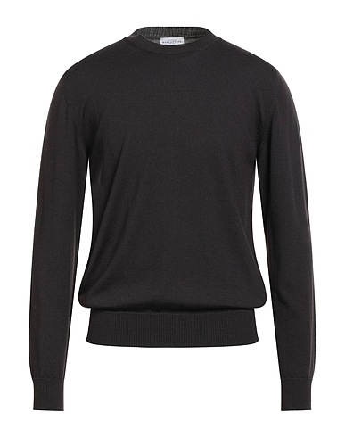 BALLANTYNE Jumper Dark brown 100% Wool