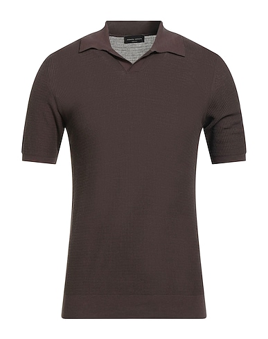 ROBERTO COLLINA Jumper Chocolate brown 100% Cotton
