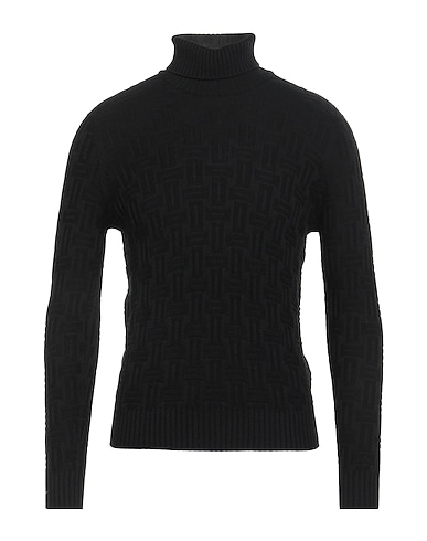 DRUMOHR Turtleneck Black 100% Super 140s Wool