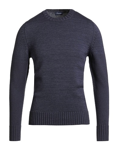 DRUMOHR Jumper Navy blue 100% Merino Wool