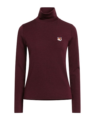 MAISON KITSUNÉ Jumper Burgundy 100% Cotton, Viscose